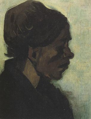 Head of a Brabant Peasant Woman with Dard Cap (nn04), Vincent Van Gogh